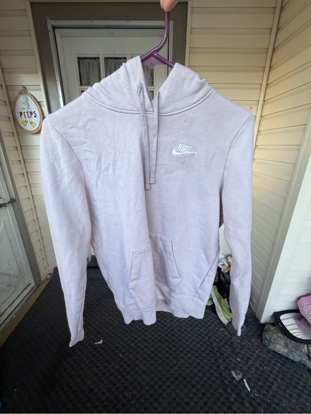 Nike Light Lavender Hoodie with White Swoosh